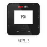 ISDT P10 P20 250WX2 500WX2 DC Dual Channel Smart Charger Discharger for LiIon Lipo LiHV RC Battery With Parallel Charing Cable